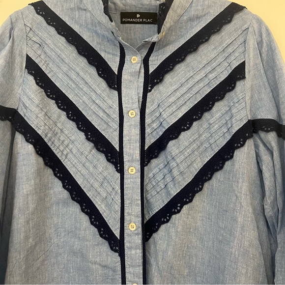 Pomander Place Jolene Chambray Midi Dress - Picture 9 of 14